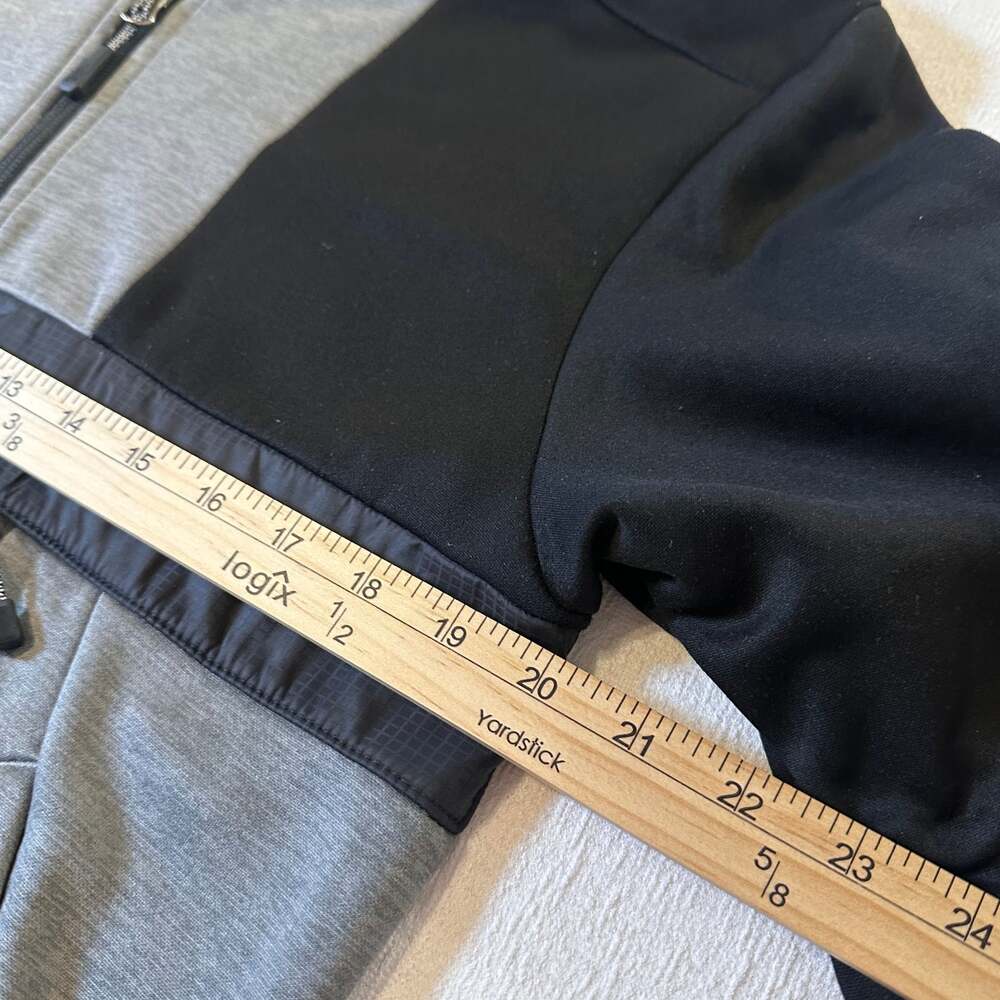 The North Face Mens Small Mountain Athletics 1/4 Zip Hoodie Grey/Black - Picture 6 of 14